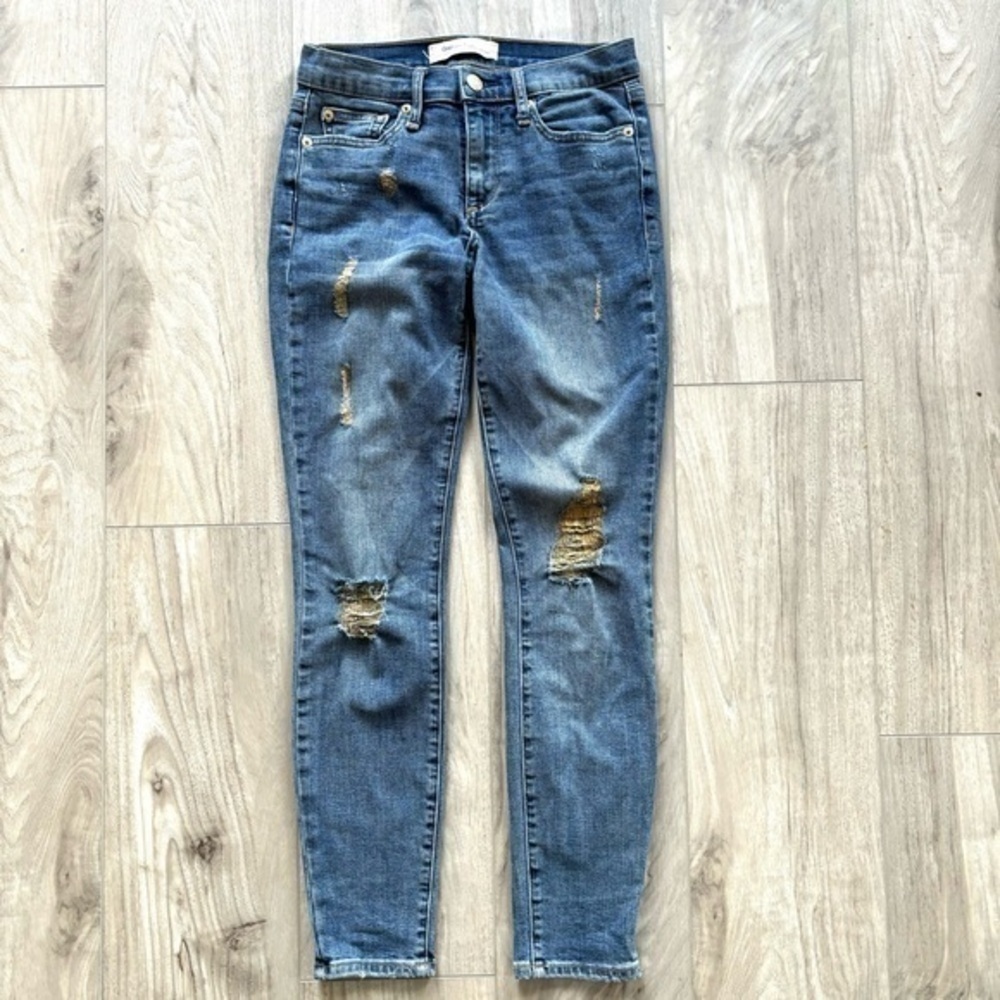 GAP Gold Distressed True Skinny Jeans - Picture 8 of 13